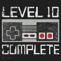 Level 10 Complete 10 Year 10th Wedding Anniversary For Him Golf Towel thumb 3