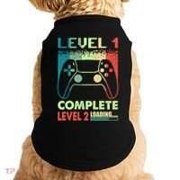 Level 1 Complete 1 Anniversary 1st Wedding Anniversary Gamer Gift Doggie Tank thumb 0
