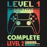 Level 1 Complete 1 Anniversary 1st Wedding Anniversary Gamer Gift Women's Hoodie thumb 2