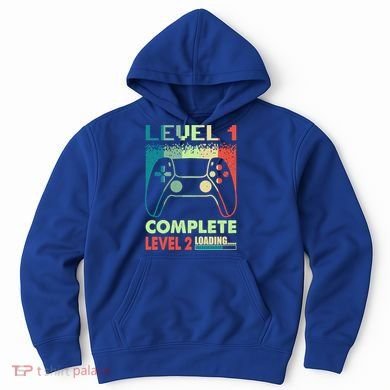 Level 1 Complete 1 Anniversary 1st Wedding Anniversary Gamer Gift Hoodie