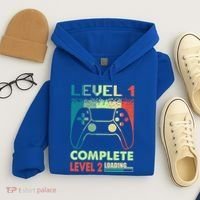 Level 1 Complete 1 Anniversary 1st Wedding Anniversary Gamer Gift Hoodie thumb 4