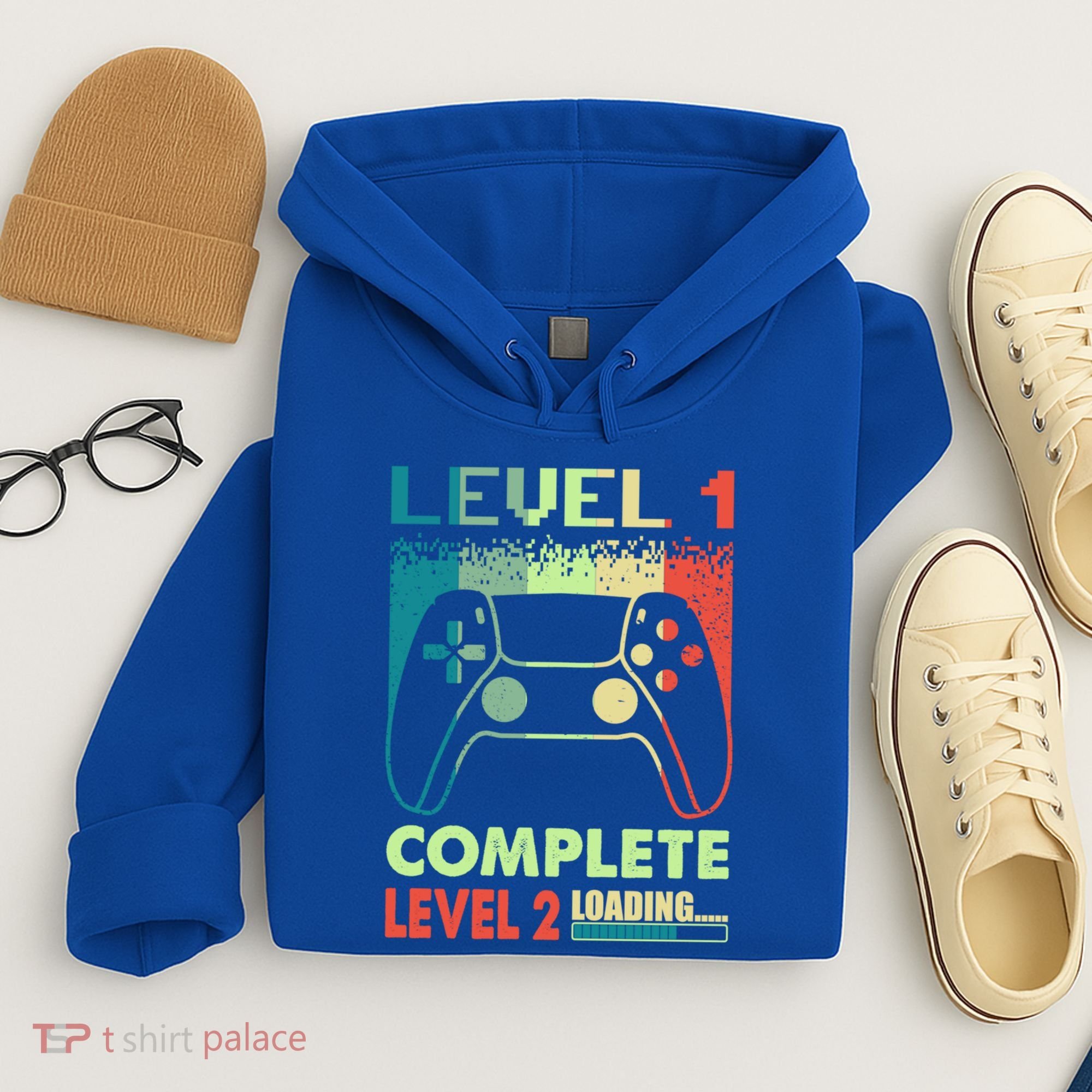 Level 1 Complete 1 Anniversary 1st Wedding Anniversary Gamer Gift Hoodie