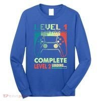 Level 1 Complete 1 Anniversary 1st Wedding Anniversary Gamer Gift Long Sleeve Shirt thumb 0