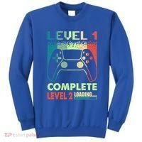 Level 1 Complete 1 Anniversary 1st Wedding Anniversary Gamer Gift Sweatshirt thumb 0