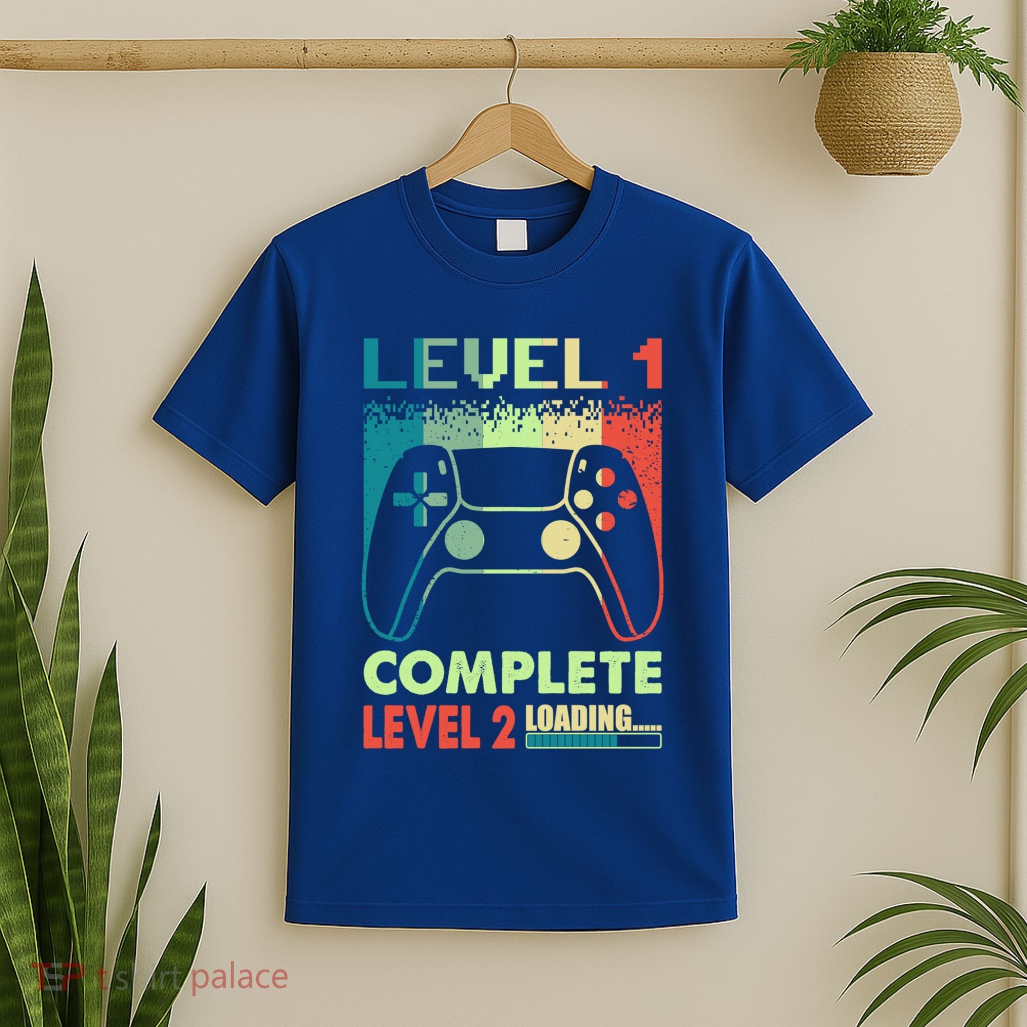 Level 1 Complete 1 Anniversary 1st Wedding Anniversary Gamer Gift T-Shirt