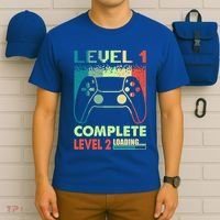 Level 1 Complete 1 Anniversary 1st Wedding Anniversary Gamer Gift T-Shirt thumb 6