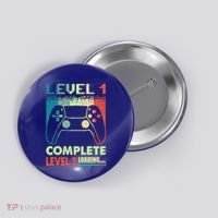 Level 1 Complete 1 Anniversary 1st Wedding Anniversary Gamer Gift Button thumb 0