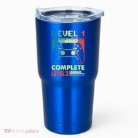 Level 1 Complete 1 Anniversary 1st Wedding Anniversary Gamer Gift Tumbler thumb 0