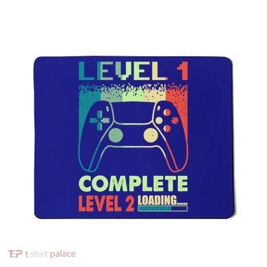 Level 1 Complete 1 Anniversary 1st Wedding Anniversary Gamer Gift Mousepad