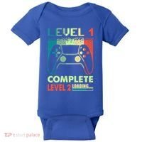 Level 1 Complete 1 Anniversary 1st Wedding Anniversary Gamer Gift Baby Bodysuit thumb 0
