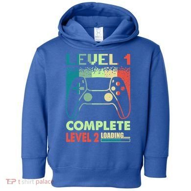 Level 1 Complete 1 Anniversary 1st Wedding Anniversary Gamer Gift Toddler Hoodie