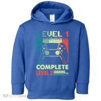 Level 1 Complete 1 Anniversary 1st Wedding Anniversary Gamer Gift Toddler Hoodie thumb 0
