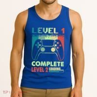 Level 1 Complete 1 Anniversary 1st Wedding Anniversary Gamer Gift Tank Top thumb 3