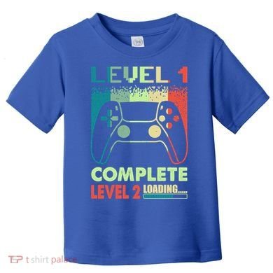 Level 1 Complete 1 Anniversary 1st Wedding Anniversary Gamer Gift Toddler T-Shirt