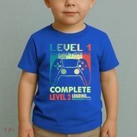 Level 1 Complete 1 Anniversary 1st Wedding Anniversary Gamer Gift Toddler T-Shirt thumb 2