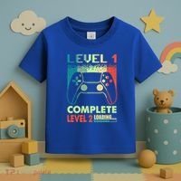 Level 1 Complete 1 Anniversary 1st Wedding Anniversary Gamer Gift Toddler T-Shirt thumb 3
