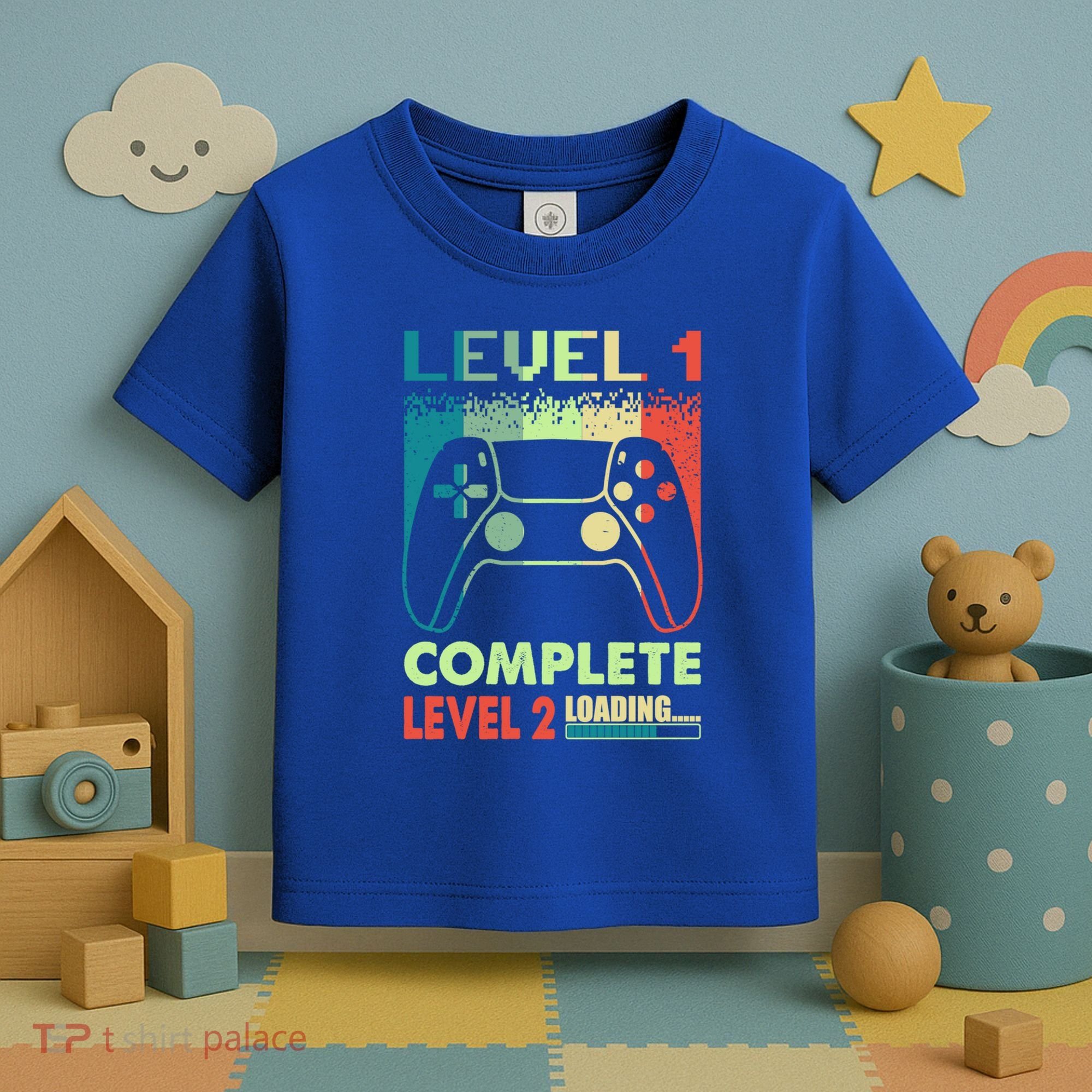 Level 1 Complete 1 Anniversary 1st Wedding Anniversary Gamer Gift Toddler T-Shirt