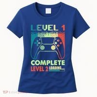 Level 1 Complete 1 Anniversary 1st Wedding Anniversary Gamer Gift Women's T-Shirt thumb 0