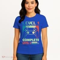 Level 1 Complete 1 Anniversary 1st Wedding Anniversary Gamer Gift Women's T-Shirt thumb 4