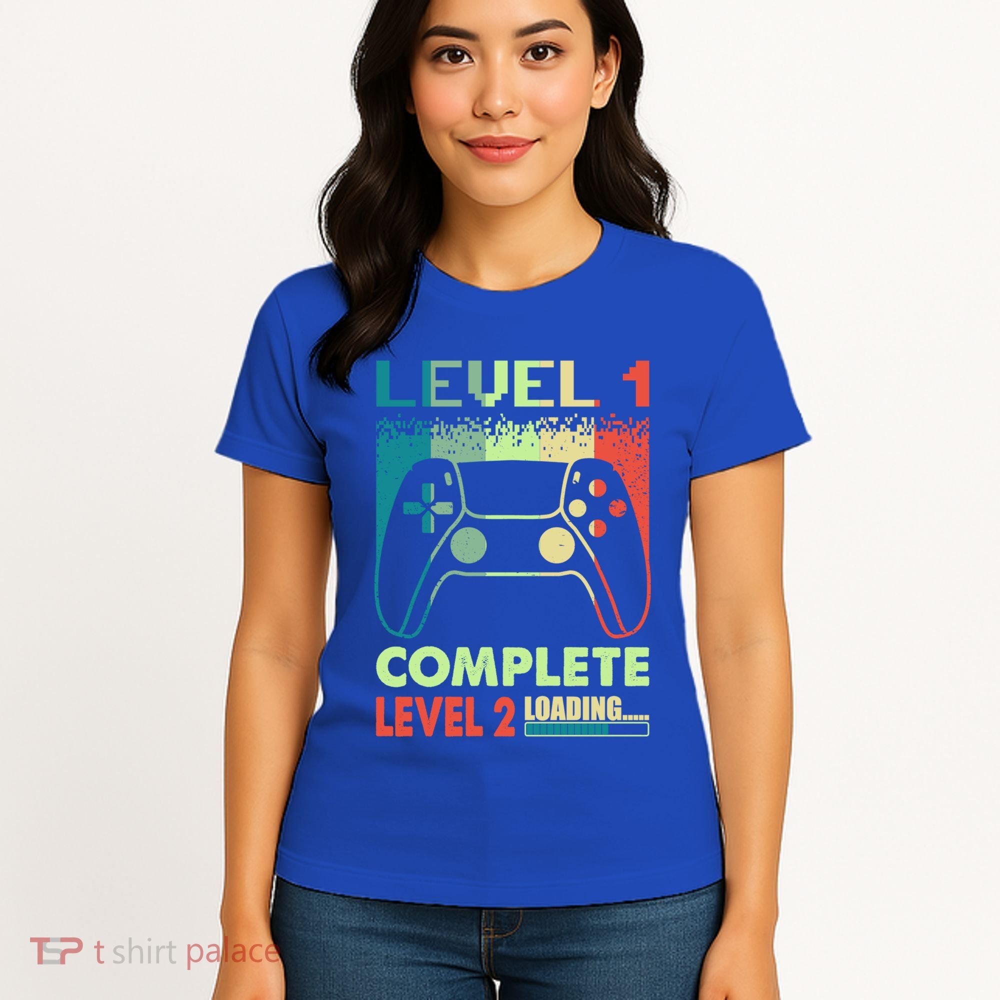 Level 1 Complete 1 Anniversary 1st Wedding Anniversary Gamer Gift Women's T-Shirt