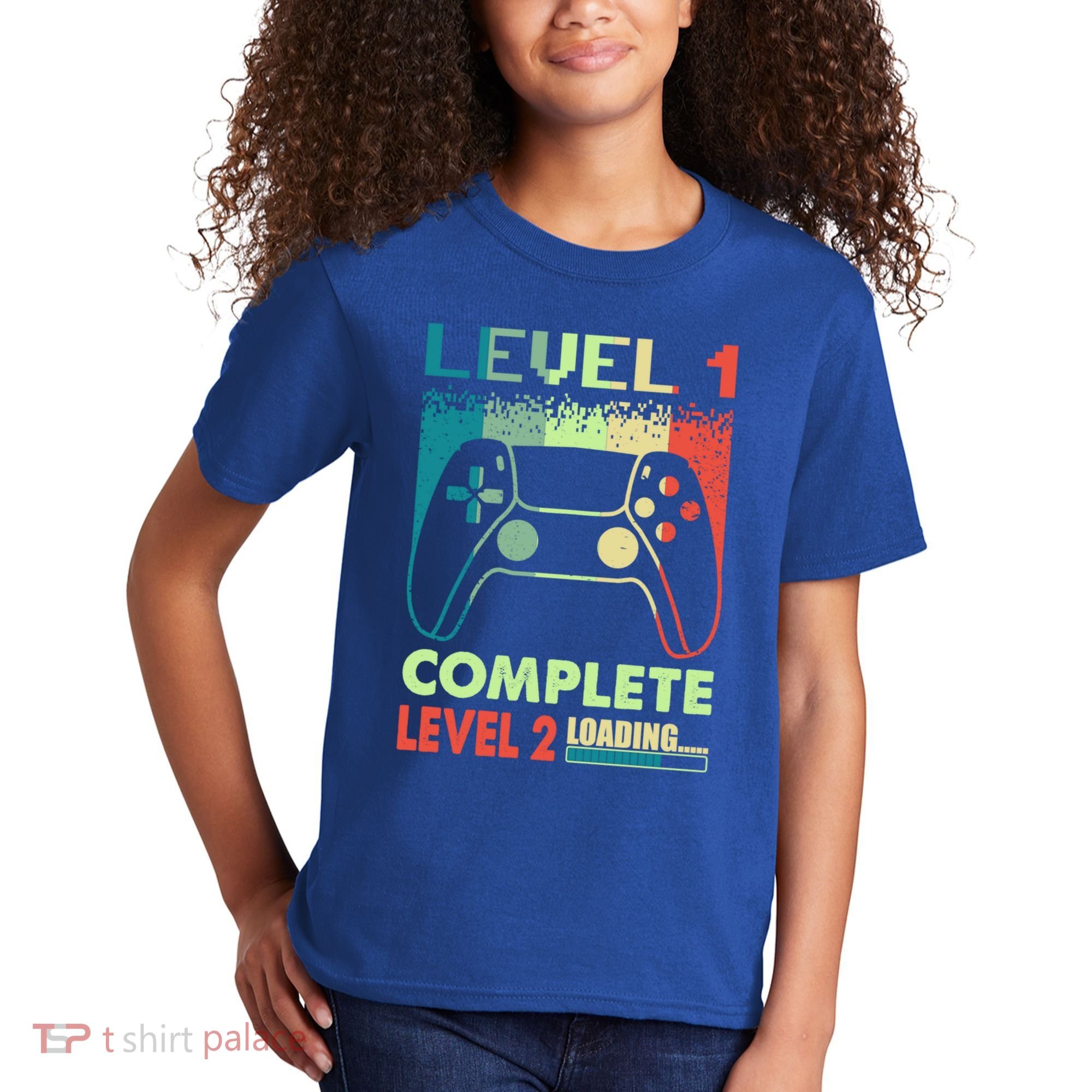 Level 1 Complete 1 Anniversary 1st Wedding Anniversary Gamer Gift Kids T-Shirt