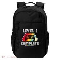 Level 1 Complete 1 Anniversary 1st Wedding Anniversary Gamer Gift Backpack thumb 0