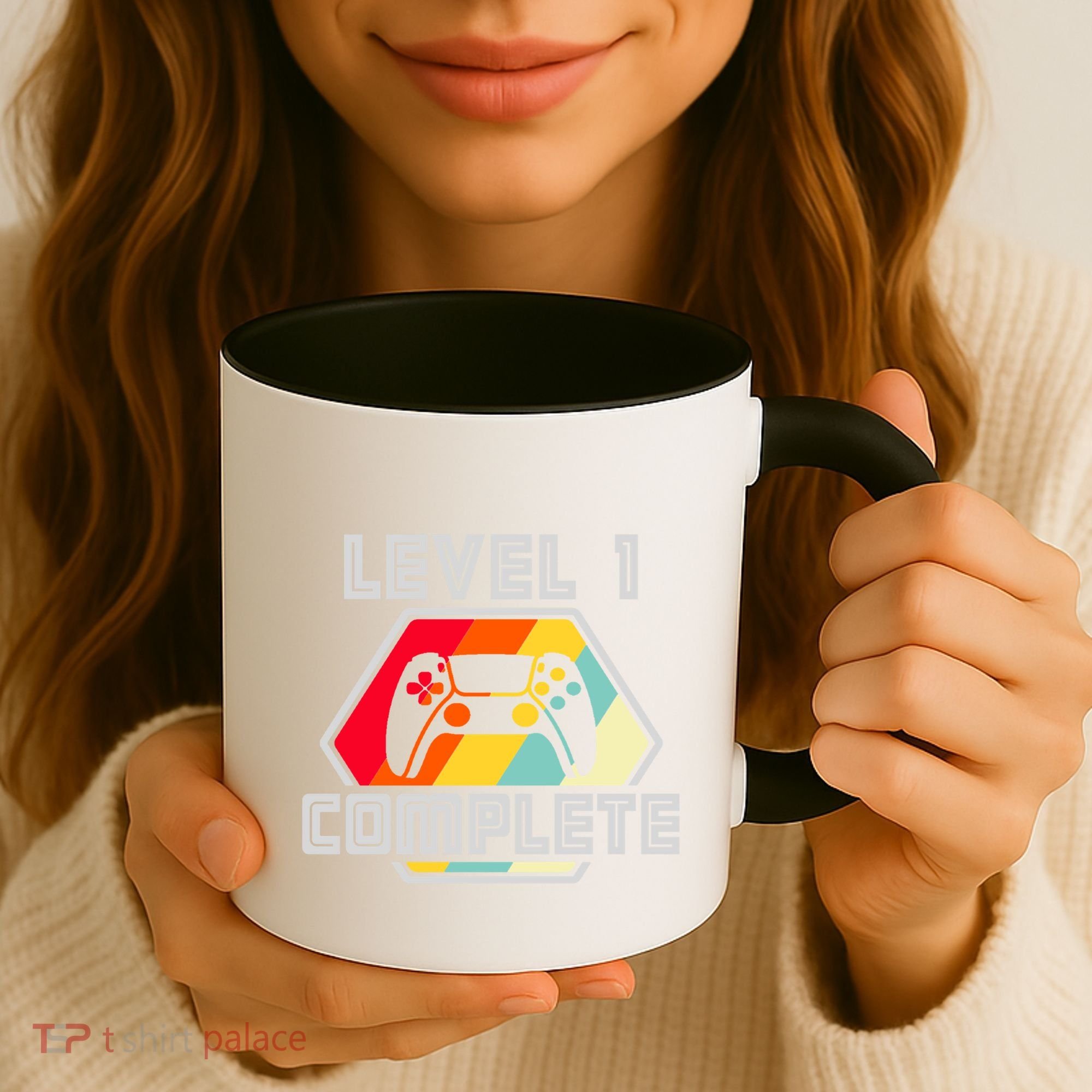 Level 1 Complete 1 Anniversary 1st Wedding Anniversary Gamer Gift Coffee Mug