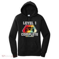 Level 1 Complete 1 Anniversary 1st Wedding Anniversary Gamer Gift Women's Hoodie thumb 0