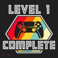 Level 1 Complete 1 Anniversary 1st Wedding Anniversary Gamer Gift Hat thumb 2