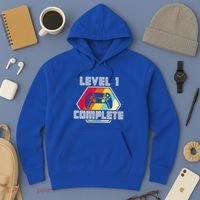 Level 1 Complete 1 Anniversary 1st Wedding Anniversary Gamer Gift Hoodie thumb 3
