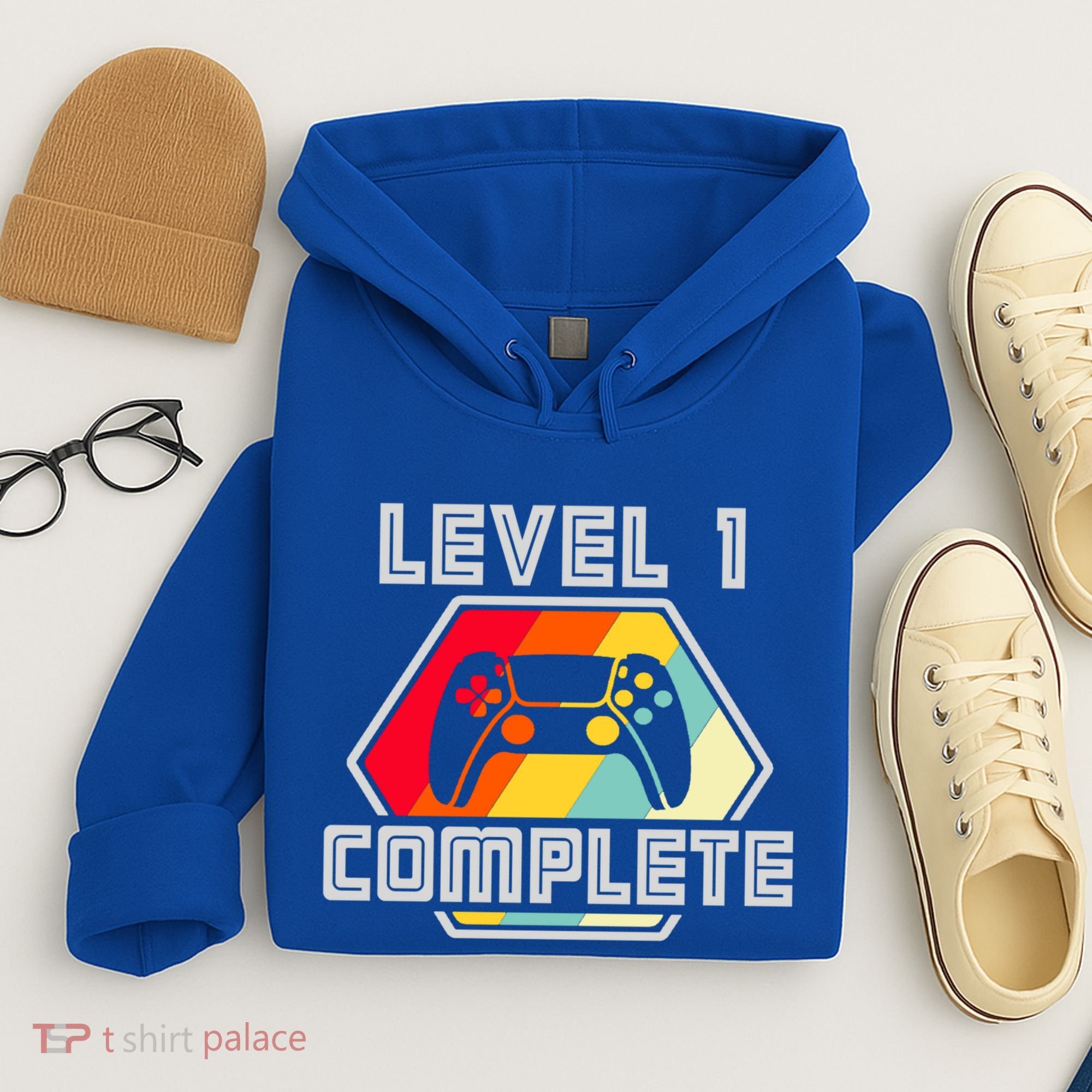 Level 1 Complete 1 Anniversary 1st Wedding Anniversary Gamer Gift Hoodie