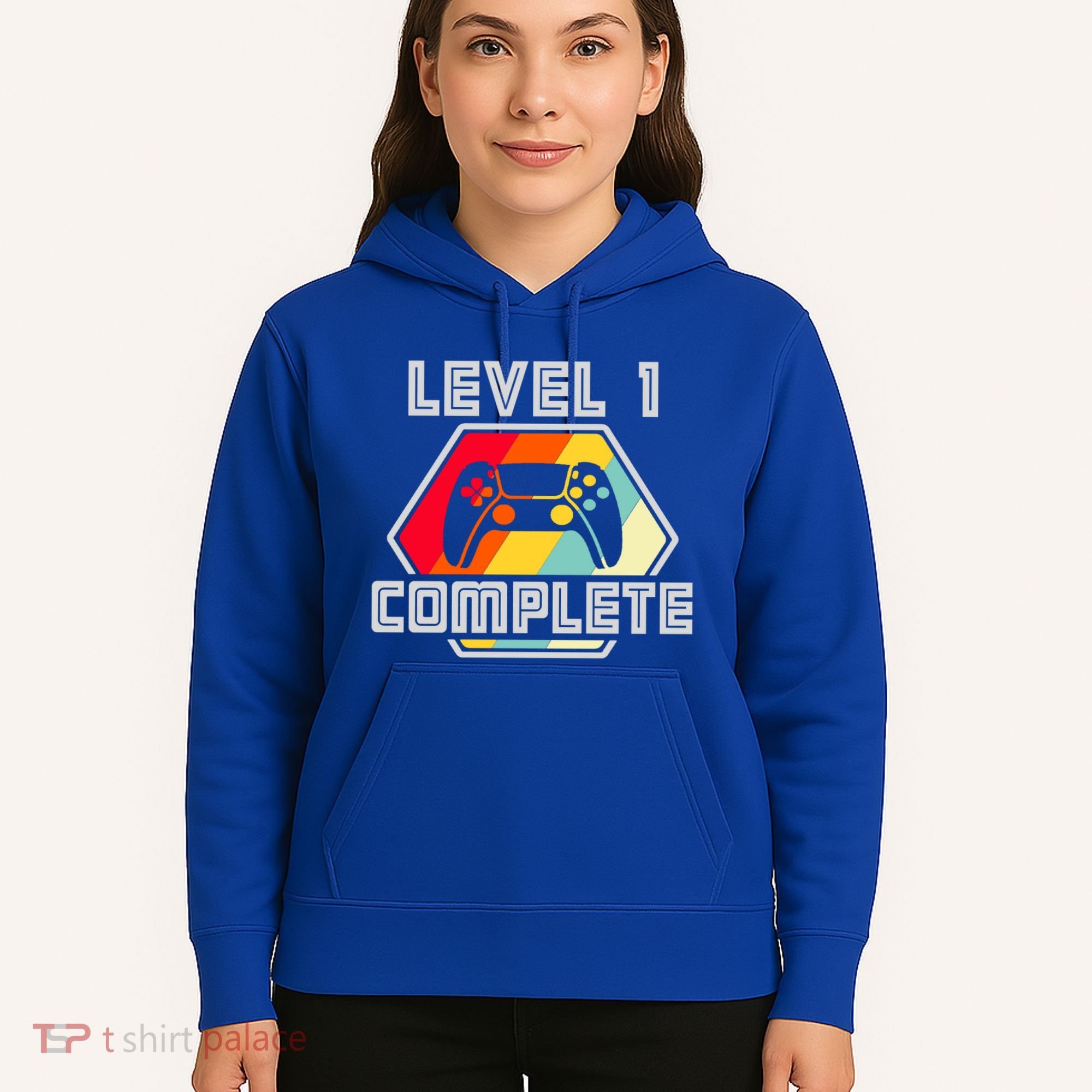 Level 1 Complete 1 Anniversary 1st Wedding Anniversary Gamer Gift Hoodie