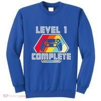 Level 1 Complete 1 Anniversary 1st Wedding Anniversary Gamer Gift Sweatshirt thumb 0