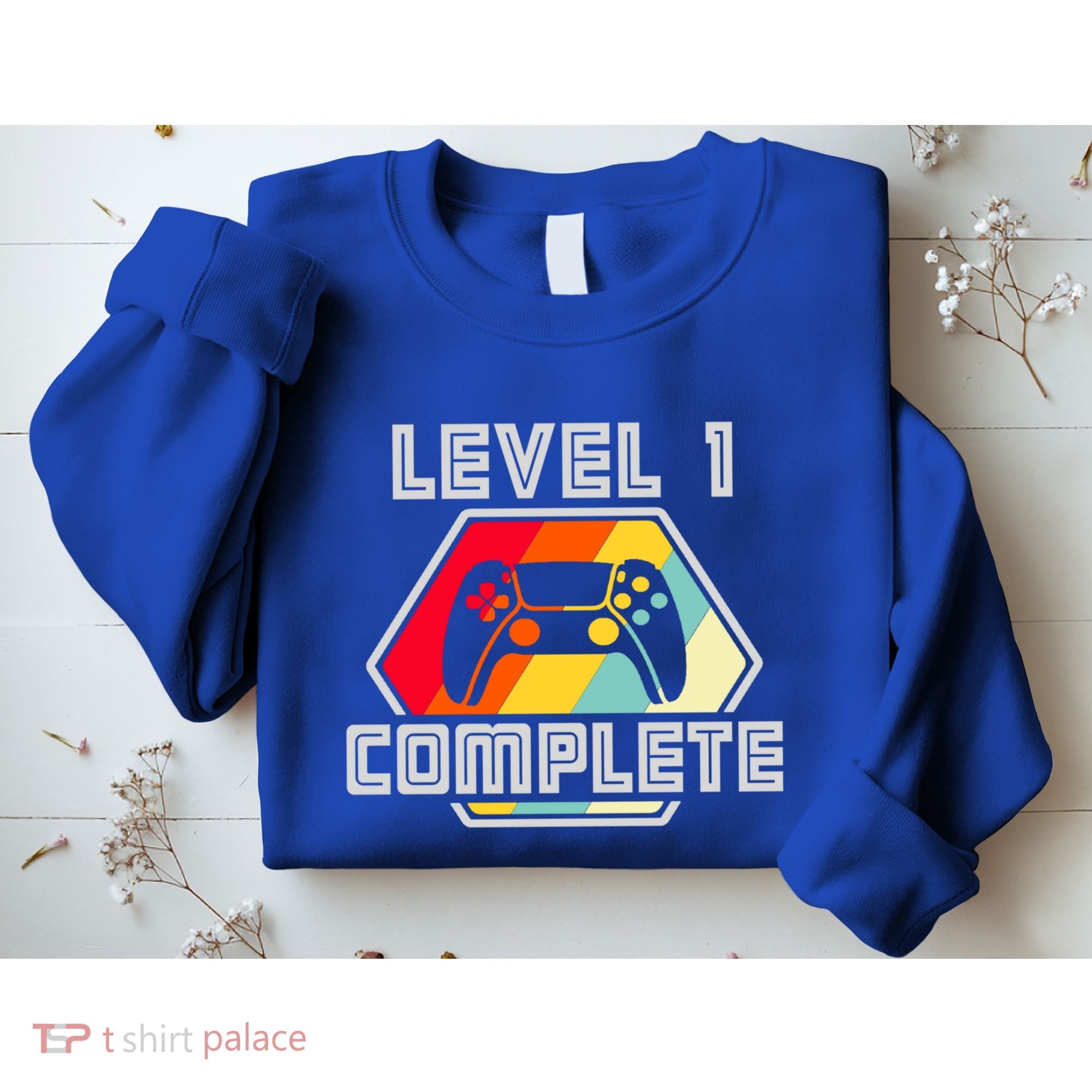 Level 1 Complete 1 Anniversary 1st Wedding Anniversary Gamer Gift Sweatshirt