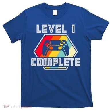 Level 1 Complete 1 Anniversary 1st Wedding Anniversary Gamer Gift T-Shirt