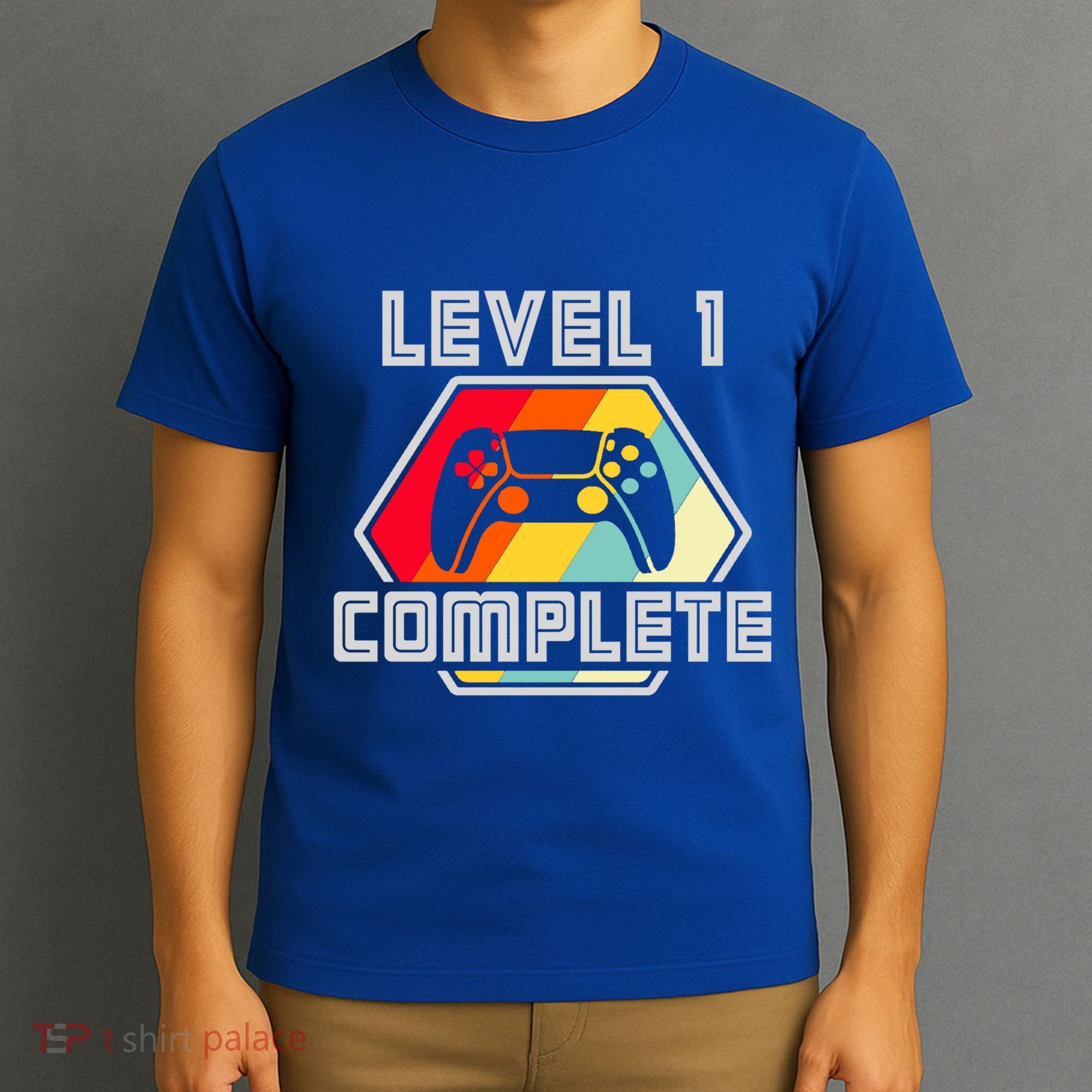 Level 1 Complete 1 Anniversary 1st Wedding Anniversary Gamer Gift T-Shirt