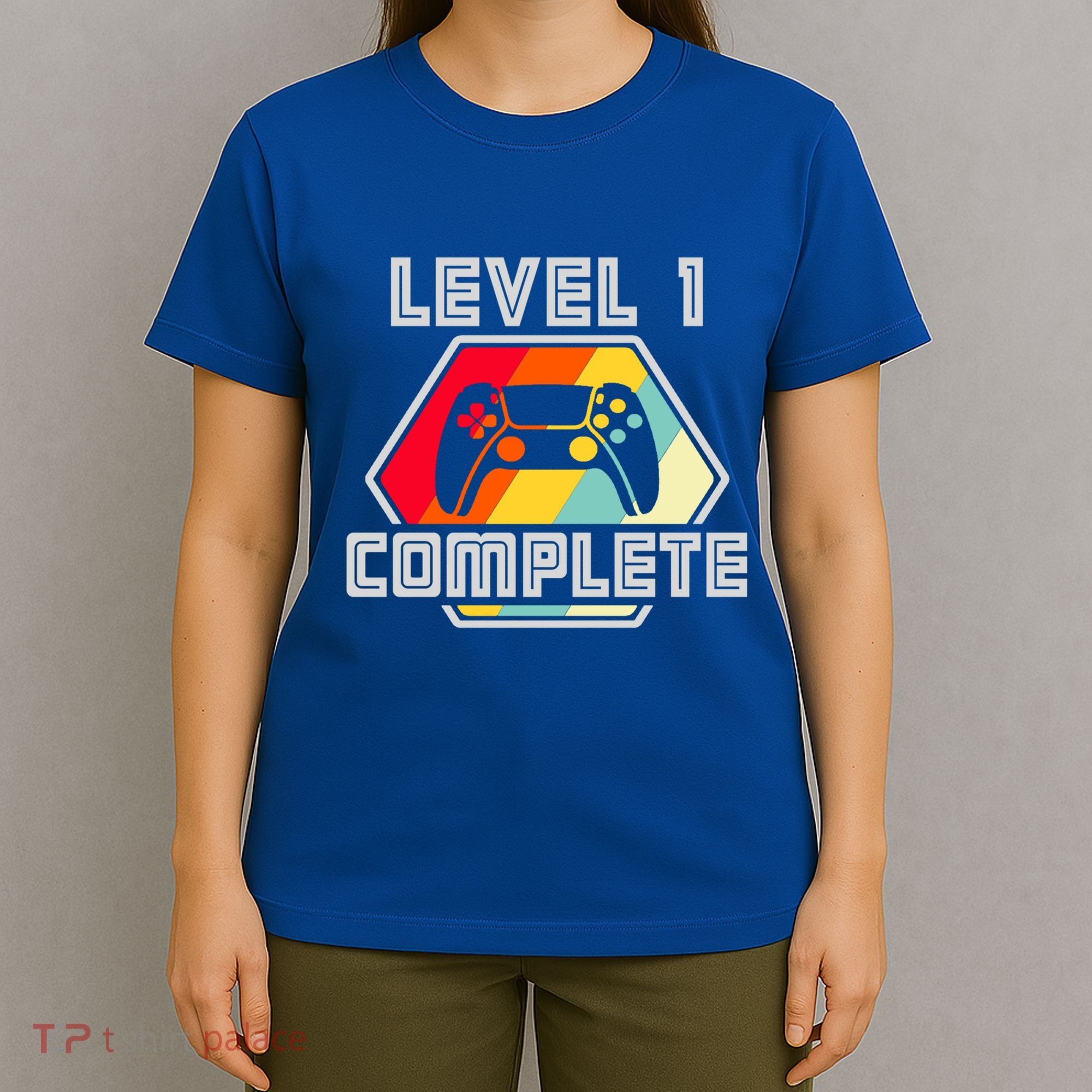 Level 1 Complete 1 Anniversary 1st Wedding Anniversary Gamer Gift T-Shirt