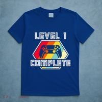 Level 1 Complete 1 Anniversary 1st Wedding Anniversary Gamer Gift T-Shirt thumb 5