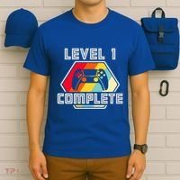 Level 1 Complete 1 Anniversary 1st Wedding Anniversary Gamer Gift T-Shirt thumb 6