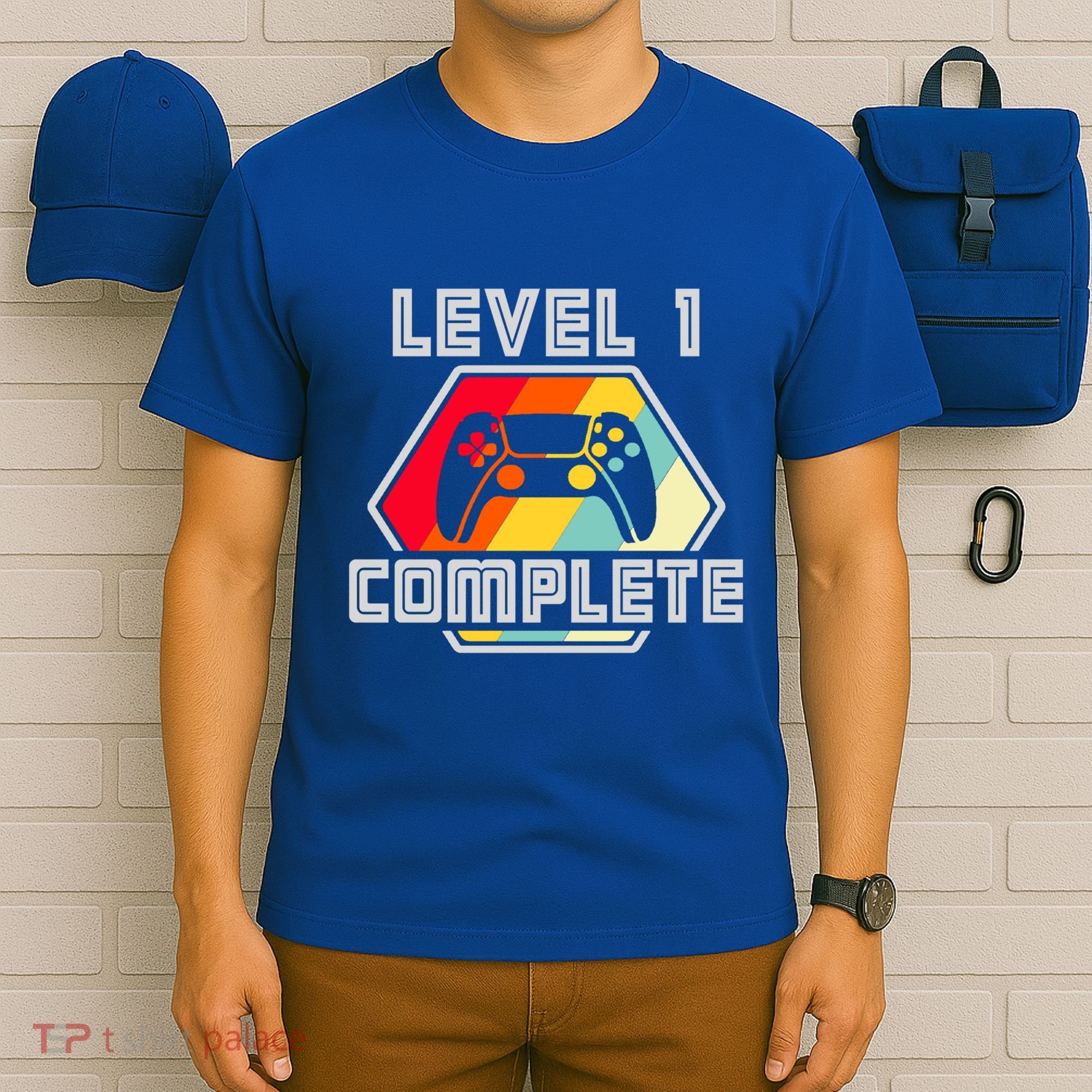 Level 1 Complete 1 Anniversary 1st Wedding Anniversary Gamer Gift T-Shirt