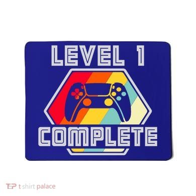 Level 1 Complete 1 Anniversary 1st Wedding Anniversary Gamer Gift Mousepad