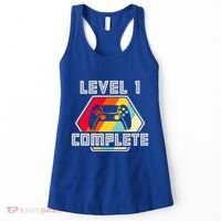 Level 1 Complete 1 Anniversary 1st Wedding Anniversary Gamer Gift Women's Tank Top thumb 0