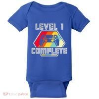 Level 1 Complete 1 Anniversary 1st Wedding Anniversary Gamer Gift Baby Bodysuit thumb 0