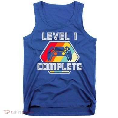 Level 1 Complete 1 Anniversary 1st Wedding Anniversary Gamer Gift Tank Top