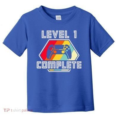 Level 1 Complete 1 Anniversary 1st Wedding Anniversary Gamer Gift Toddler T-Shirt