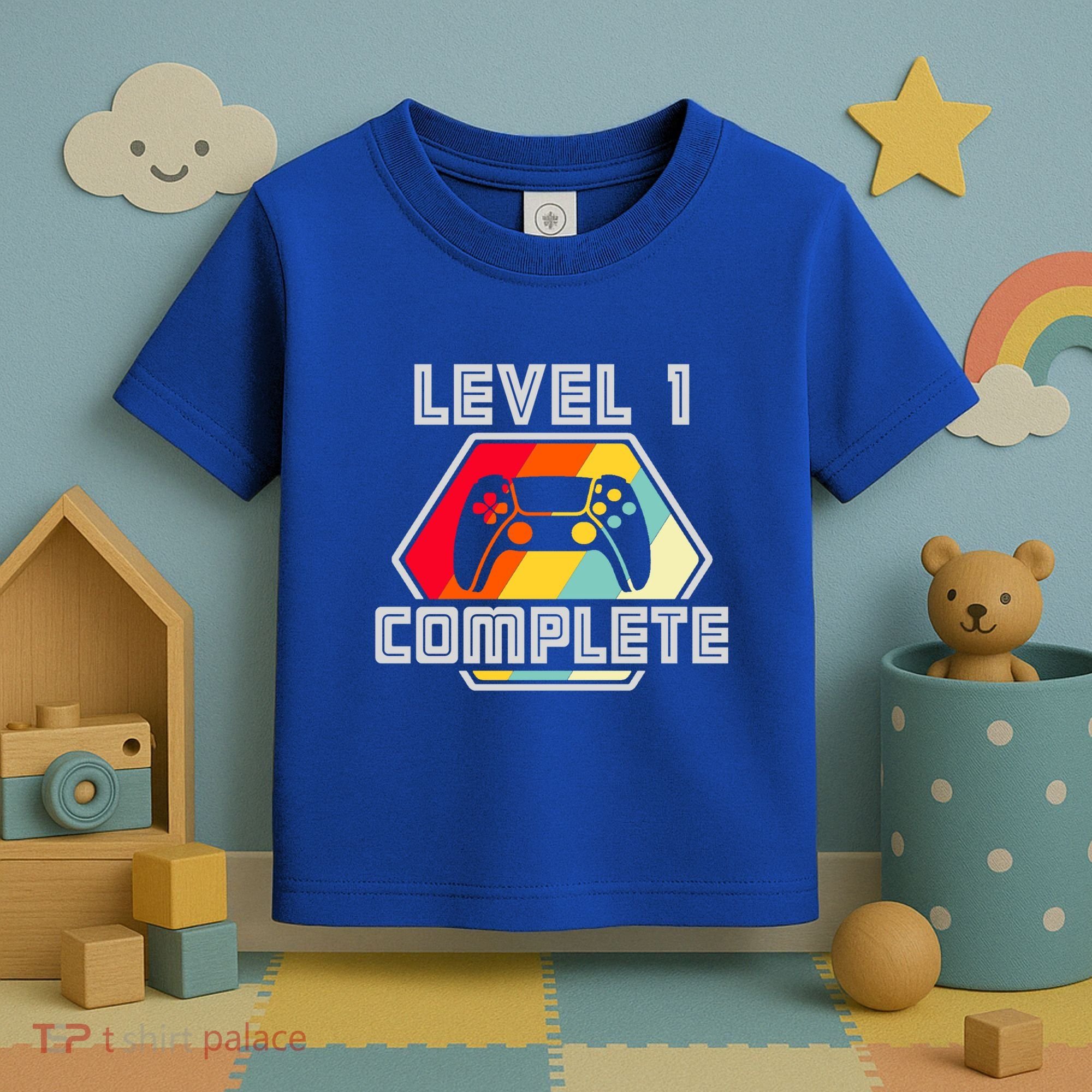 Level 1 Complete 1 Anniversary 1st Wedding Anniversary Gamer Gift Toddler T-Shirt