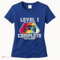 Level 1 Complete 1 Anniversary 1st Wedding Anniversary Gamer Gift Women's T-Shirt thumb 0