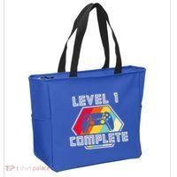 Level 1 Complete 1 Anniversary 1st Wedding Anniversary Gamer Gift Tote Bag thumb 2