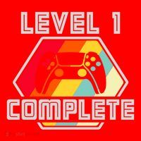 Level 1 Complete 1 Anniversary 1st Wedding Anniversary Gamer Gift Santa Hat thumb 1
