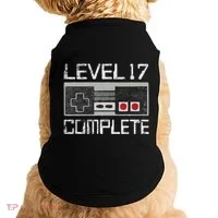 Level 17 Complete 17 Year 17th Wedding Anniversary Doggie Tank thumb 0